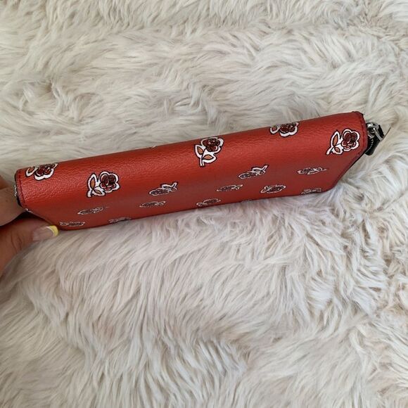 Coach Rose Floral Patter Long Zippy Wallet - Picture 16 of 16